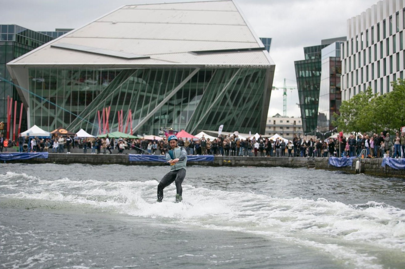 The Grand Canal Basin is an ideal venue for high speed water sports in the centre of Dublin City.